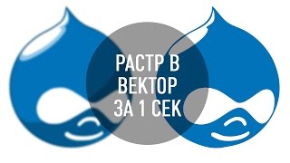 Как перевести растр в вектор за 1 секунду [upl. by Nilyahs]