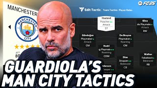 MASTERING PEP GUARDIOLAS MAN CITY TACTICS IN EA FC 25 [upl. by Yrolg]