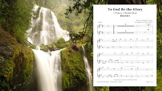 To God Be the Glory Piano Duet with Lyrics [upl. by Festus]