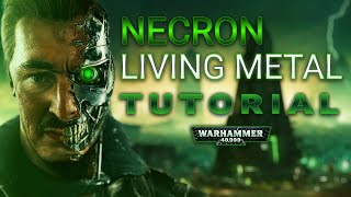 How To Paint Necron Living Metal  Quick Guide [upl. by Quickel]