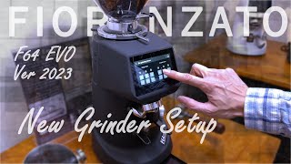 240 Fiorenzato F64Evo Version 2023  How to setup amp New Grinder Setup  By Malaysia Barista [upl. by Ranique]