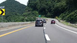 West Virginia Turnpike Interstate 77 Exits 74 to 85 northbound [upl. by Toth311]