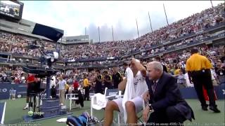 Andy Roddick Retires at US Open 2012 [upl. by Releehw]