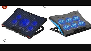 Laptop cooling pad comparison and review Dyazo EvoFox laptop cooling pad 6fan [upl. by Elodie]