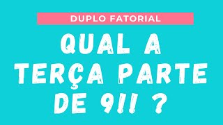 QUESTÃO 1682  MATEMÁTICA BÁSICA  DUPLO FATORIAL [upl. by Sucramat]