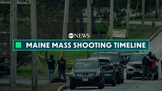 Maine shooting Timeline of the deadly shooting law enforcement response and ongoing manhunt [upl. by Festatus]