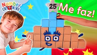 Calendário do Advento 123  Aprenda a contar para crianças  Numberblocks em Português Brasil [upl. by Ennairej888]