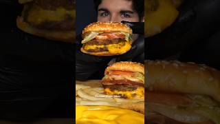 Burger KING asmr burger shorts mukbang [upl. by Ardnaxila]