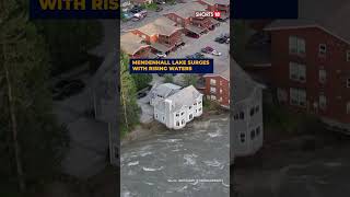 Home Collapses Into River Amid Flooding In Alaska After Glacial Break  US News  Shorts viral [upl. by Patty]