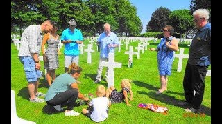 American Cemetery Margraten Visit to the graves of Joseph Wadman and Edward Miller [upl. by Leahcim]