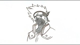 How to Draw Kakashi Hatake from Naruto [upl. by Anitsirk168]