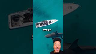 A FRIENDLY SHARK 🦈 SAVED This Mans Life 😱rescue prayer God shorts shark [upl. by Brozak453]