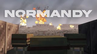 Storming NORMANDY Beach In Minecraft [upl. by Hawkins]