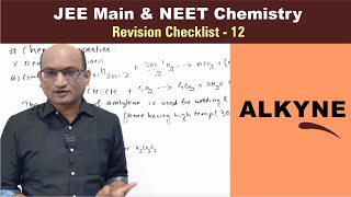 Hydrocarbons  Alkynes  Revision Checklist 12 for JEE amp NEET Chemistry [upl. by Sawyer191]