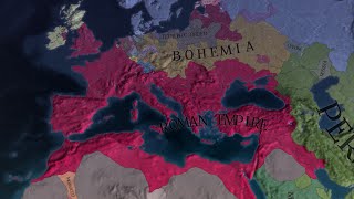 EU4  Timelapse  Forming the Roman Empire as France [upl. by Sephira]