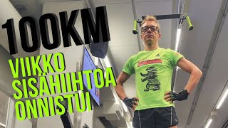 Hiihtoloma Hiihdin viikossa 100 km Ski Erg laitteella osa 2 [upl. by Eneroc]