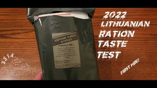 2022 Lithuanian MRE Taste Test The First MRE Ive Ever Had [upl. by Sellihca160]