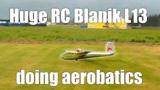 Huge Rc Blanik L13 with turbine doing aerobatics EFlite [upl. by Rome931]