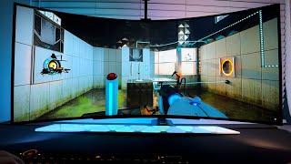 Portal with RTX on an UltraWide Gaming Monitor BEAUTIFUL LG45GR95QE OLED Gameplay  RTX 4090 [upl. by Soisatsana801]