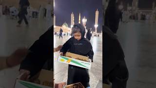 Mashallah cute baby Girl Saffa Javad Distribution Dates in Masjid Al Nabwi cutebaby viral video [upl. by Jehoash]