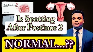 Is Spotting After Postinor 2 Normal [upl. by Wan]