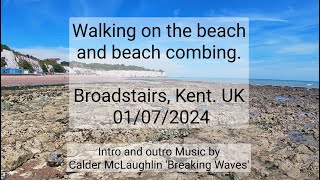 Beach Walk Broadstairs Kent UK 01072024 [upl. by Alaster115]