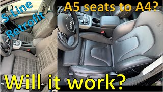 Audi SLine Leather Interior Retrofit  A4 B85 quattro  Part 1 [upl. by Cymbre]