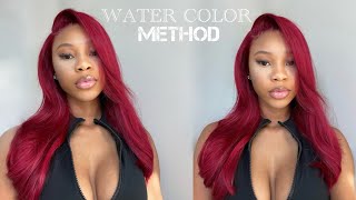 HOW TO Blonde To Red Using Water Color Method [upl. by Royden]