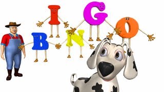 Bingo rhymes for children  3D Animation English Nursery rhyme with lyrics [upl. by Keemahs]