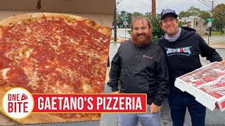 Barstool Pizza Review  Gaetanos Pizzeria Clifton Heights PA presented by Mugsy Jeans [upl. by Irmine]