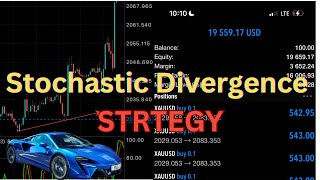 Stochastic oscillator divergence strategy  forex broker robbery method [upl. by Lliw]