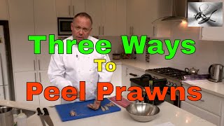 How to shell amp devein Prawns 3 ways  Paul Breheny  The Hook and The Cook [upl. by Ebby]