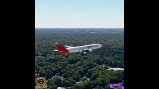 Iberia Airlines B777 Landing at Philadelphia Airport [upl. by Ymaj493]