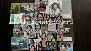 Unboxing 1 Page of Irene ⟡ Official Merchandise  all Photocards ♡ Red Velvet Irene ⟡ [upl. by Anahsal]