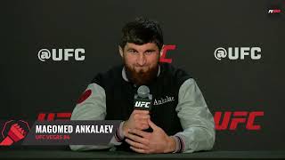 Magomed Ankalaev says he ‘deserves’ the belt will have it by the end of the year [upl. by Aieki]