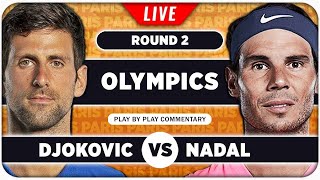 DJOKOVIC vs NADAL • Paris Olympics 2024 • LIVE Tennis Play by Play Stream [upl. by Anaujahs]