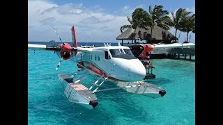 The W Resort Maldives  Seaplane Transfer to Male Airport Maldives [upl. by Skolnik]