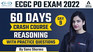 ECGC PO 2022 Notification  Reasoning  60 Days Crash Course 9  By Sona Sharma [upl. by Spancake669]