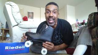 Opening my box of Riedell Angel 111s My 3rd pair of roller skates [upl. by Auqinot]