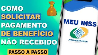 Como solicitar pagamento de benefício não recebido  MEU INSS [upl. by Hoy]