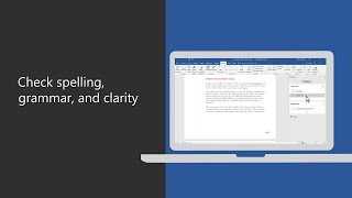 How to check spelling grammar and clarity with Microsoft Word 2016 [upl. by Gnah]