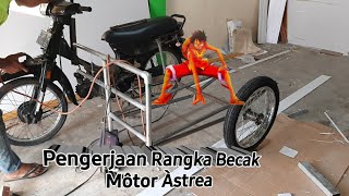 Membuat Rangka Becak Bagi pemula part I [upl. by Joellen281]