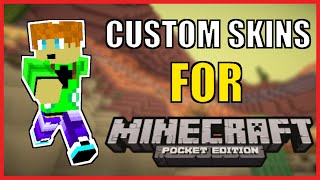 How To Get SKINS For MINECRAFT POCKET EDITION ✓Working 2022✓ [upl. by Ecirum]