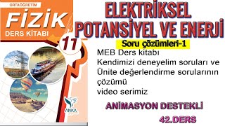 11SINIF MEB DERS KİTABI ELEKTRİKSEL POTANSİYEL VE ENERJİ soru çözümleri1 [upl. by Haerle]