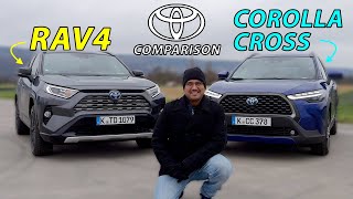 Toyota RAV4 vs Corolla Cross comparison REVIEW [upl. by Mayce]