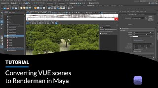 Converting VUE scenes to Renderman in Maya [upl. by Yand800]