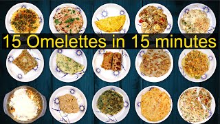 15 Omelette Recipes  Variety Omelette recipes  Different types of omelette recipe  Ramyas Kitchen [upl. by Jak]