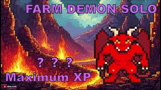 Rucoy Online Farm Demon SOLO XP  Mayk Wazalski [upl. by Naitsabes]