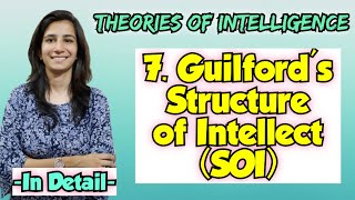 SOI Model of Guilford  Theories of Intelligence  For All Teaching Exams InculcateLearning Ravina [upl. by Ajay]