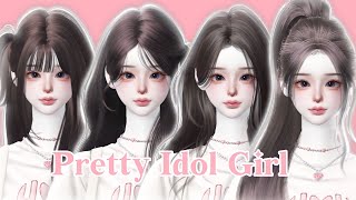 🩰 Zepeto Face Tutorial Pretty Idol Girl  Oplas Zepeto  Zepeto Girl Face Tutorial 🦢 [upl. by Eaj]